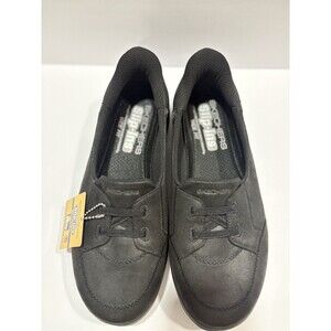 Skechers Slip-Ins Women's Black Sneakers Air Cooled Memory Foam Wide Fit 7.5 New